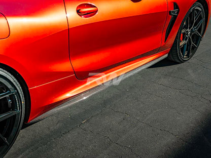 RW Carbon BMW G14 G15 F91 F92 Coupe/Vert Perf Style CF Side Skirts-Exterior-Silicon Valley Bimmer