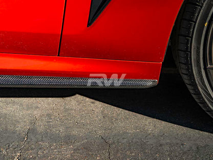RW Carbon BMW G14 G15 F91 F92 Coupe/Vert Perf Style CF Side Skirts-Exterior-Silicon Valley Bimmer