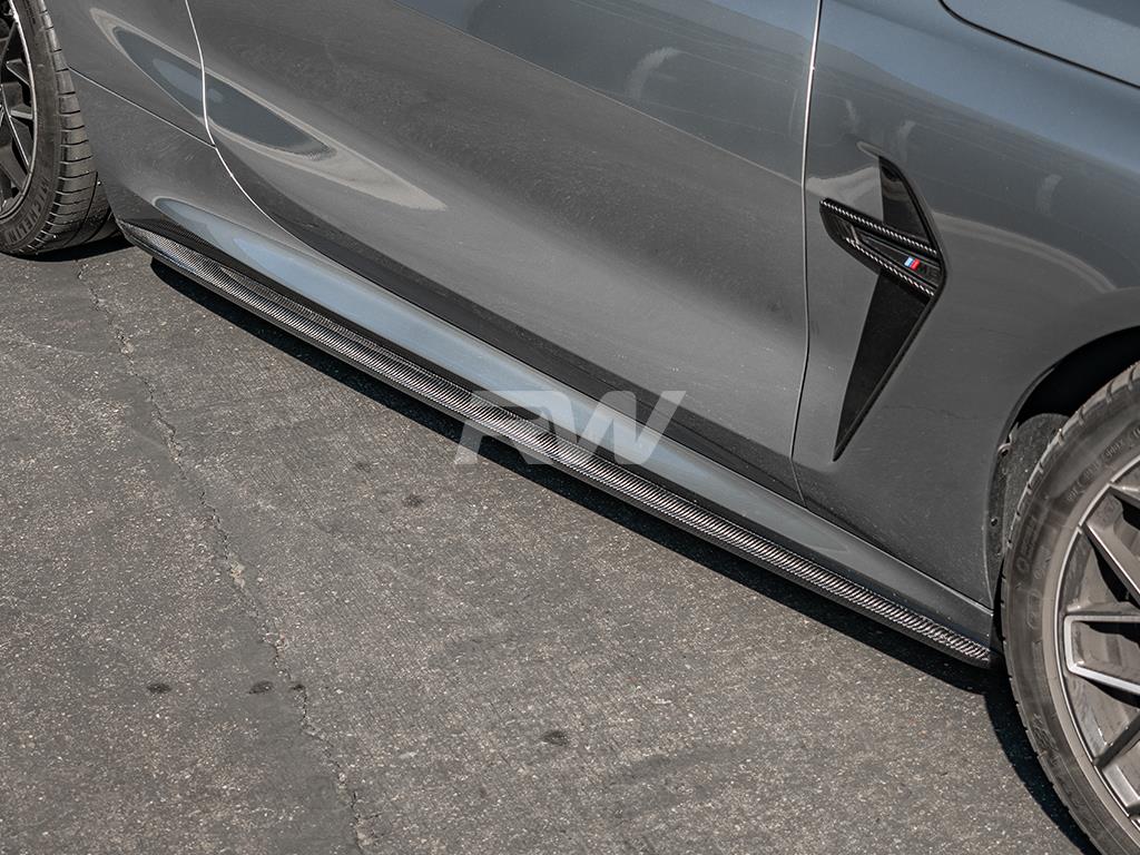 RW Carbon BMW G14 G15 F91 F92 Coupe/Vert Perf Style CF Side Skirts-Exterior-Silicon Valley Bimmer