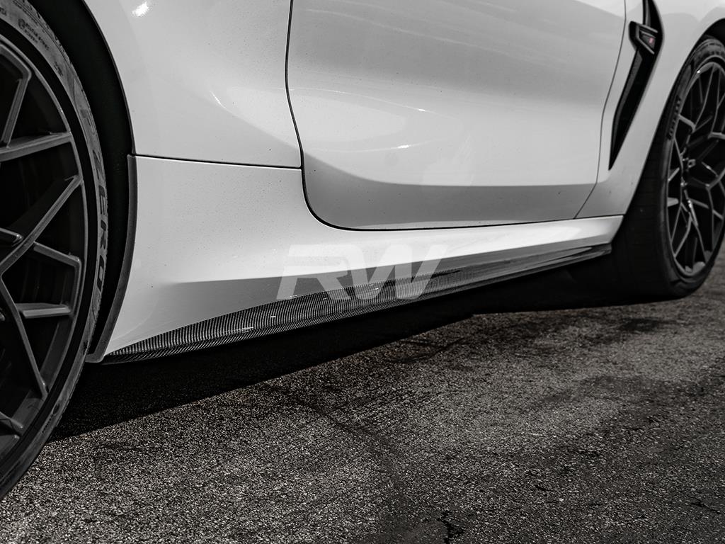 RW Carbon BMW G14 G15 F91 F92 Coupe/Vert Perf Style CF Side Skirts-Exterior-Silicon Valley Bimmer