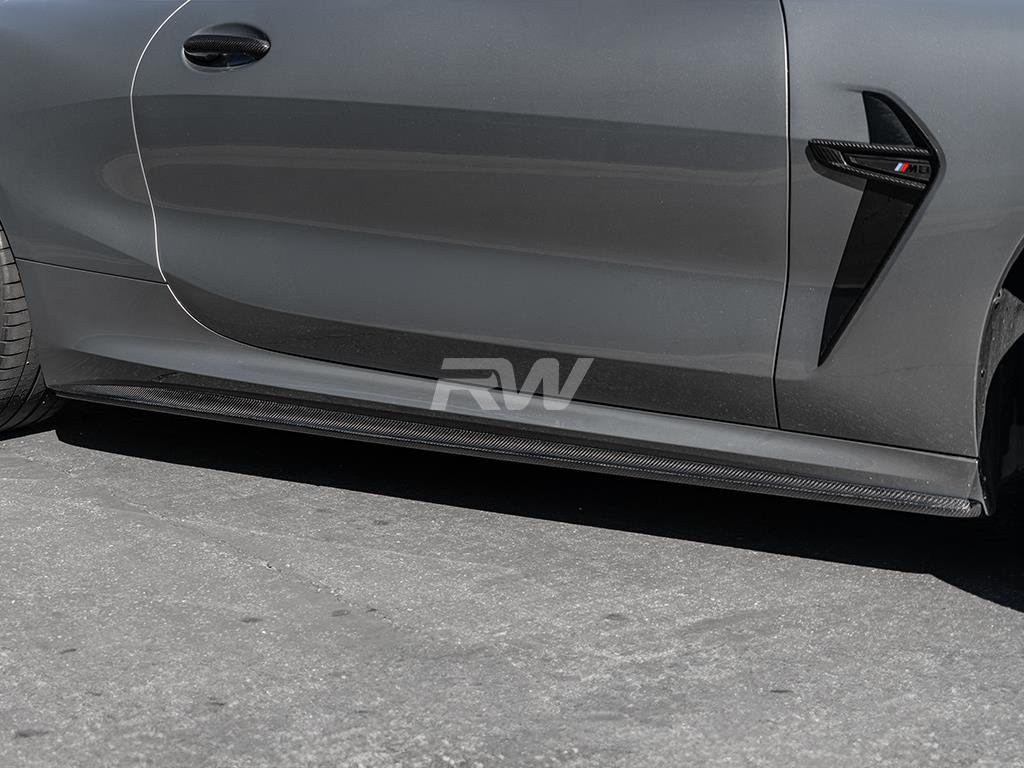 RW Carbon BMW G14 G15 F91 F92 Coupe/Vert Perf Style CF Side Skirts-Exterior-Silicon Valley Bimmer
