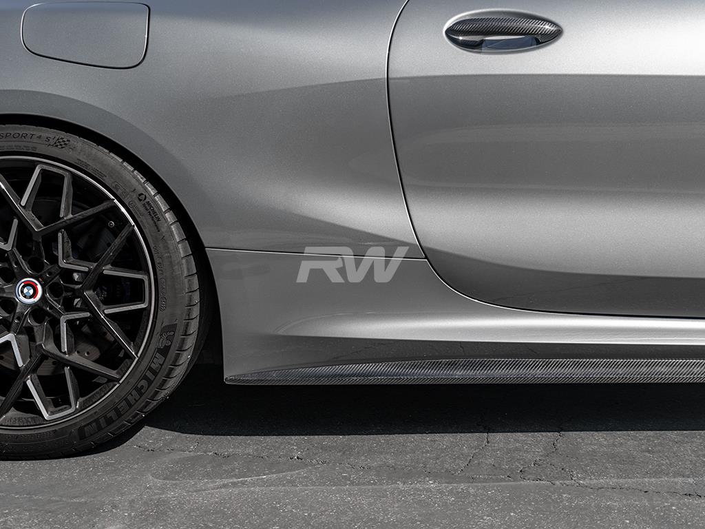RW Carbon BMW G14 G15 F91 F92 Coupe/Vert Perf Style CF Side Skirts-Exterior-Silicon Valley Bimmer