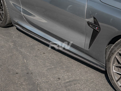 RW Carbon BMW G14 G15 F91 F92 Coupe/Vert Perf Style CF Side Skirts-Exterior-Silicon Valley Bimmer