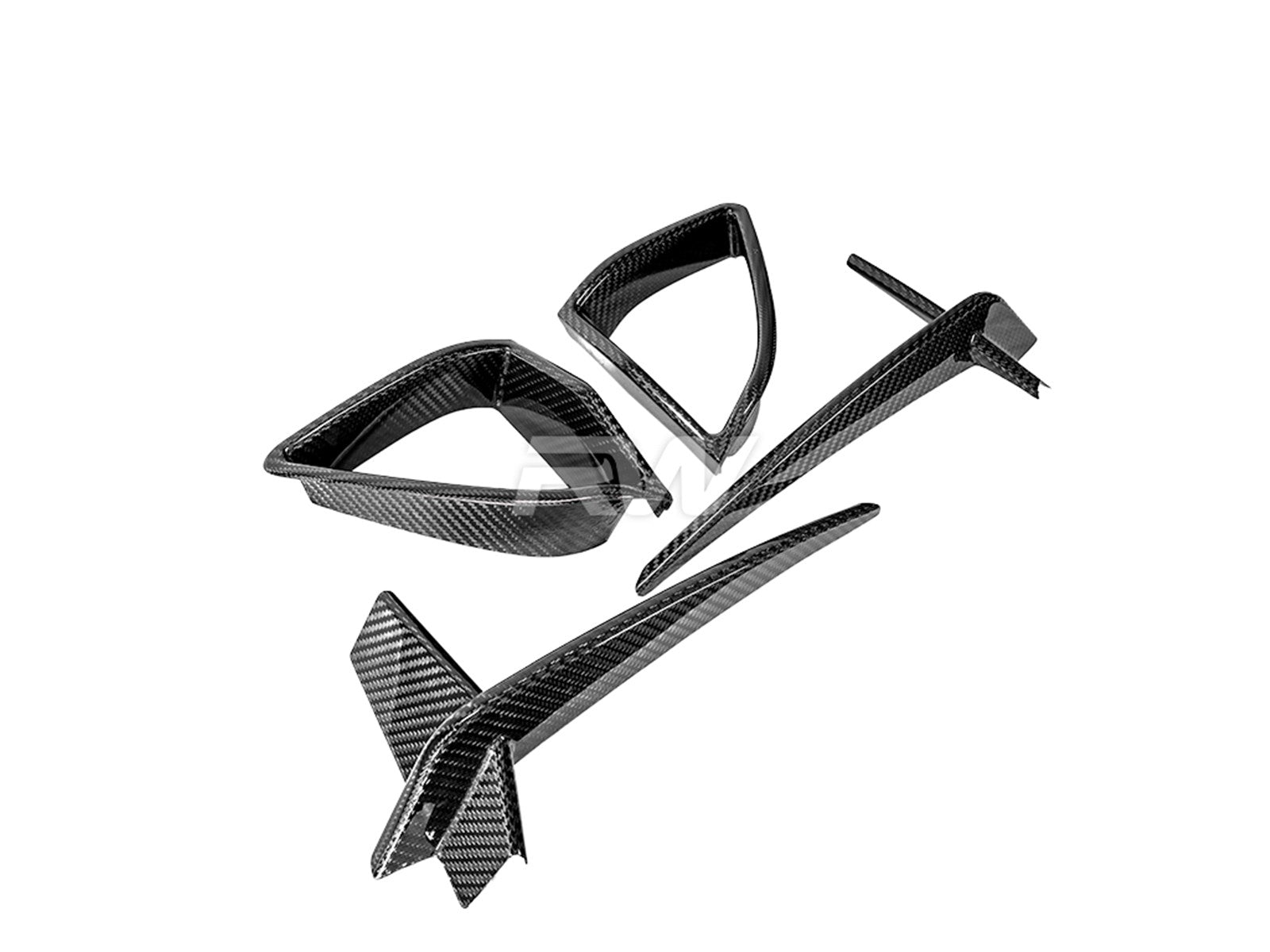 RW Carbon BMW G14 G15 G16 8 Series CF Fog Light Trims-Exterior-Silicon Valley Bimmer
