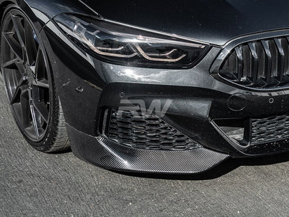 RW Carbon BMW G14 G15 G16 8 Series Carbon Fiber Front Splitters-Exterior-Silicon Valley Bimmer
