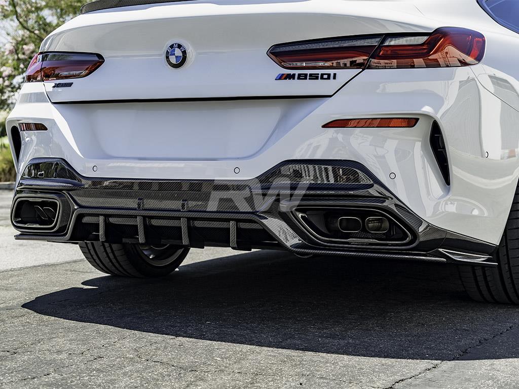 RW Carbon BMW G14 G15 G16 SQ Style CF Rear Diffuser-Exterior-Silicon Valley Bimmer