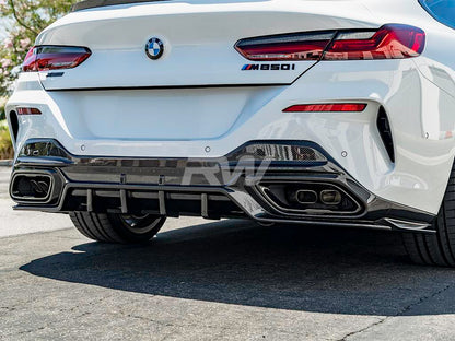 RW Carbon BMW G14 G15 G16 SQ Style CF Rear Diffuser-Exterior-Silicon Valley Bimmer