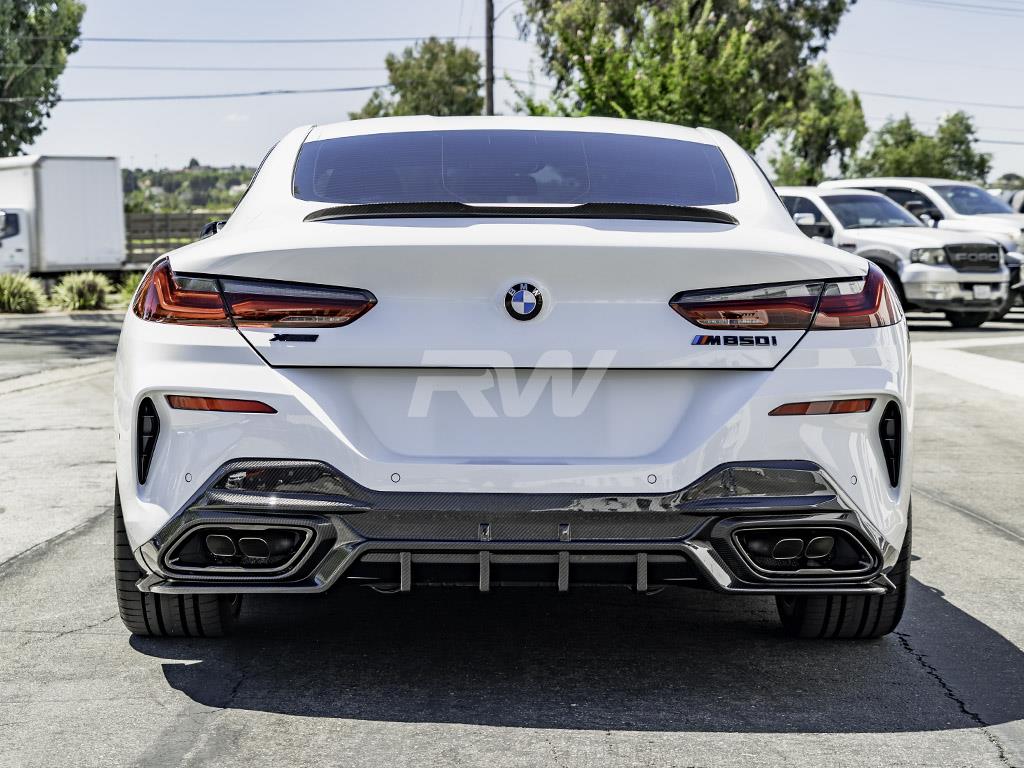 RW Carbon BMW G14 G15 G16 SQ Style CF Rear Diffuser-Exterior-Silicon Valley Bimmer