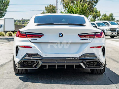 RW Carbon BMW G14 G15 G16 SQ Style CF Rear Diffuser-Exterior-Silicon Valley Bimmer