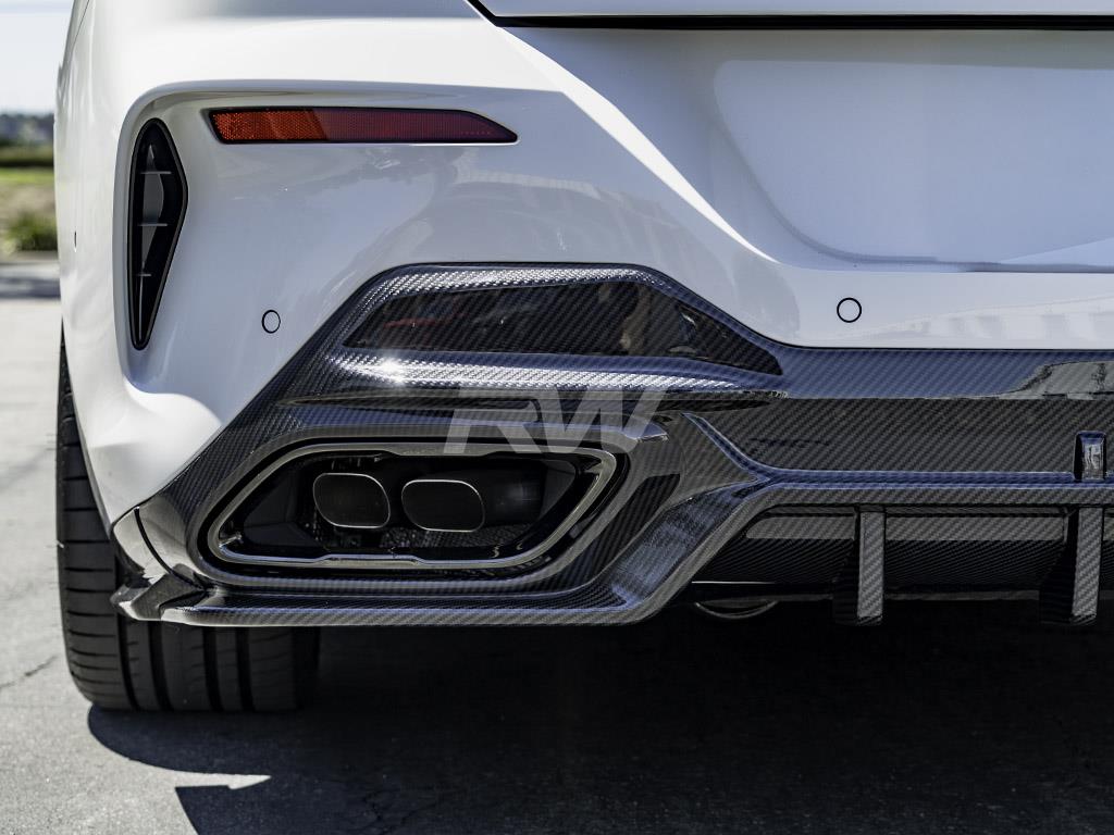 RW Carbon BMW G14 G15 G16 SQ Style CF Rear Diffuser-Exterior-Silicon Valley Bimmer