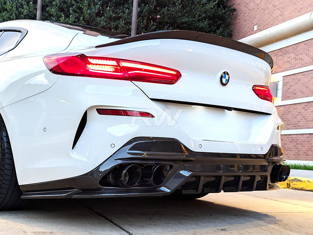 RW Carbon BMW G14 G15 G16 SQ Style CF Rear Diffuser-Exterior-Silicon Valley Bimmer