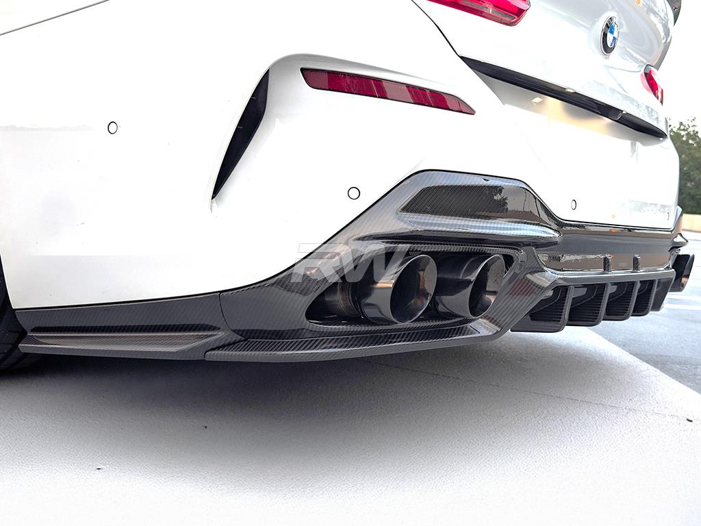 RW Carbon BMW G14 G15 G16 SQ Style CF Rear Diffuser-Exterior-Silicon Valley Bimmer