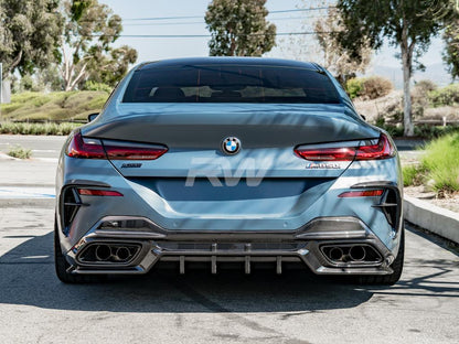 RW Carbon BMW G14 G15 G16 SQ Style CF Rear Diffuser-Exterior-Silicon Valley Bimmer