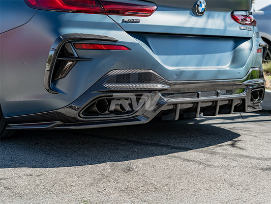 RW Carbon BMW G14 G15 G16 SQ Style CF Rear Diffuser-Exterior-Silicon Valley Bimmer