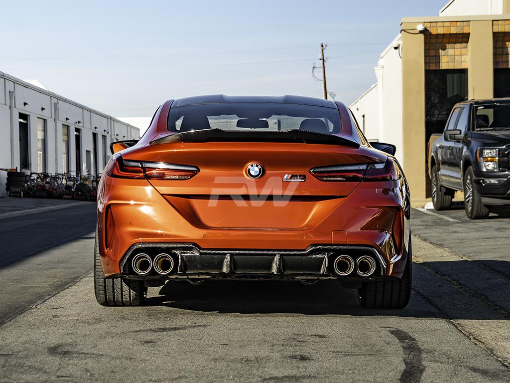 RW Carbon BMW G16 F93 Gran Coupe GTX CF Trunk Spoiler-Exterior-Silicon Valley Bimmer