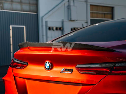 RW Carbon BMW G16 F93 Gran Coupe GTX CF Trunk Spoiler-Exterior-Silicon Valley Bimmer