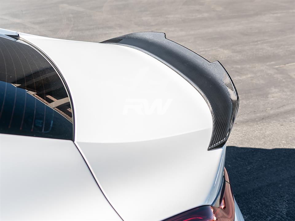 RW Carbon BMW G16 F93 Gran Coupe GTX CF Trunk Spoiler-Exterior-Silicon Valley Bimmer