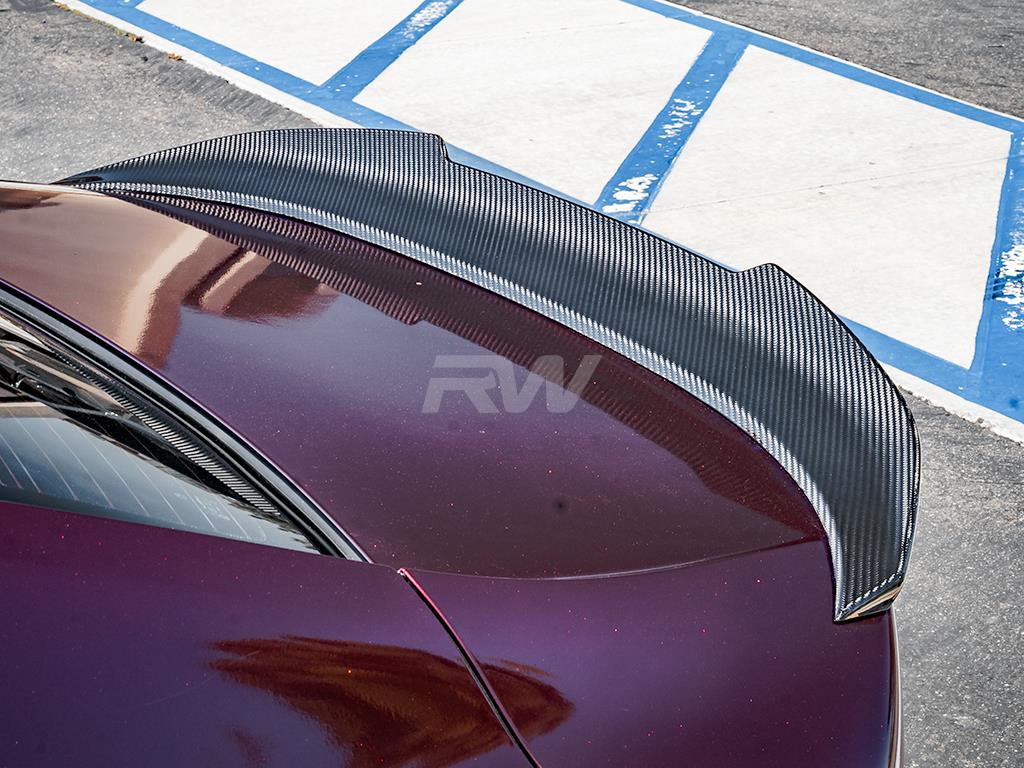 RW Carbon BMW G16 F93 Gran Coupe GTX CF Trunk Spoiler-Exterior-Silicon Valley Bimmer