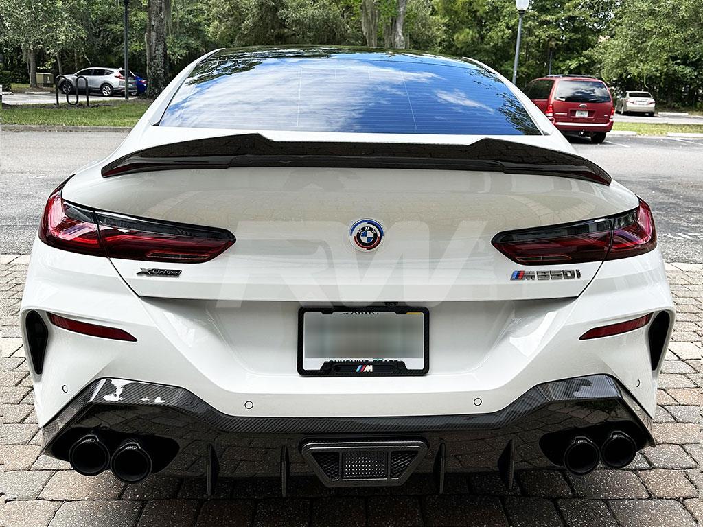 RW Carbon BMW G16 F93 Gran Coupe GTX CF Trunk Spoiler-Exterior-Silicon Valley Bimmer