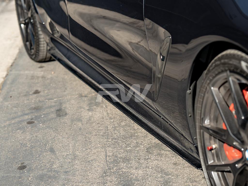 RW Carbon BMW G16/F93 M8 RWS CF Side Skirt Extensions-Exterior-Silicon Valley Bimmer