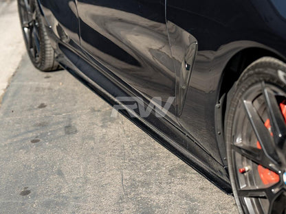 RW Carbon BMW G16/F93 M8 RWS CF Side Skirt Extensions-Exterior-Silicon Valley Bimmer