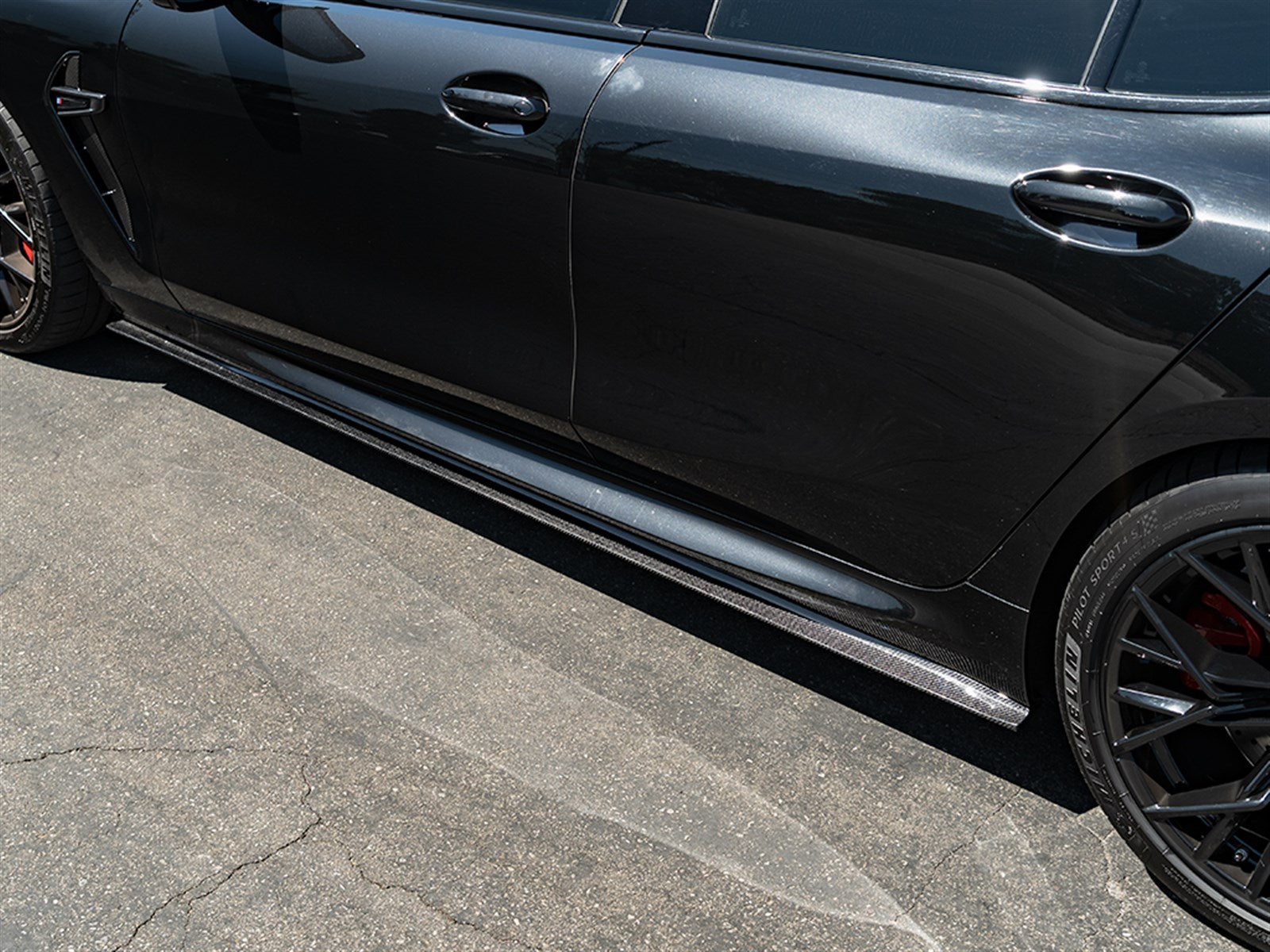 RW Carbon BMW G16/F93 M8 RWS CF Side Skirt Extensions-Exterior-Silicon Valley Bimmer