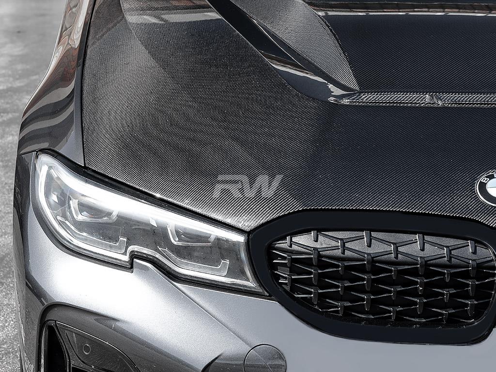RW Carbon BMW G20 3-Series DTM Carbon Fiber Hood-Exterior-Silicon Valley Bimmer