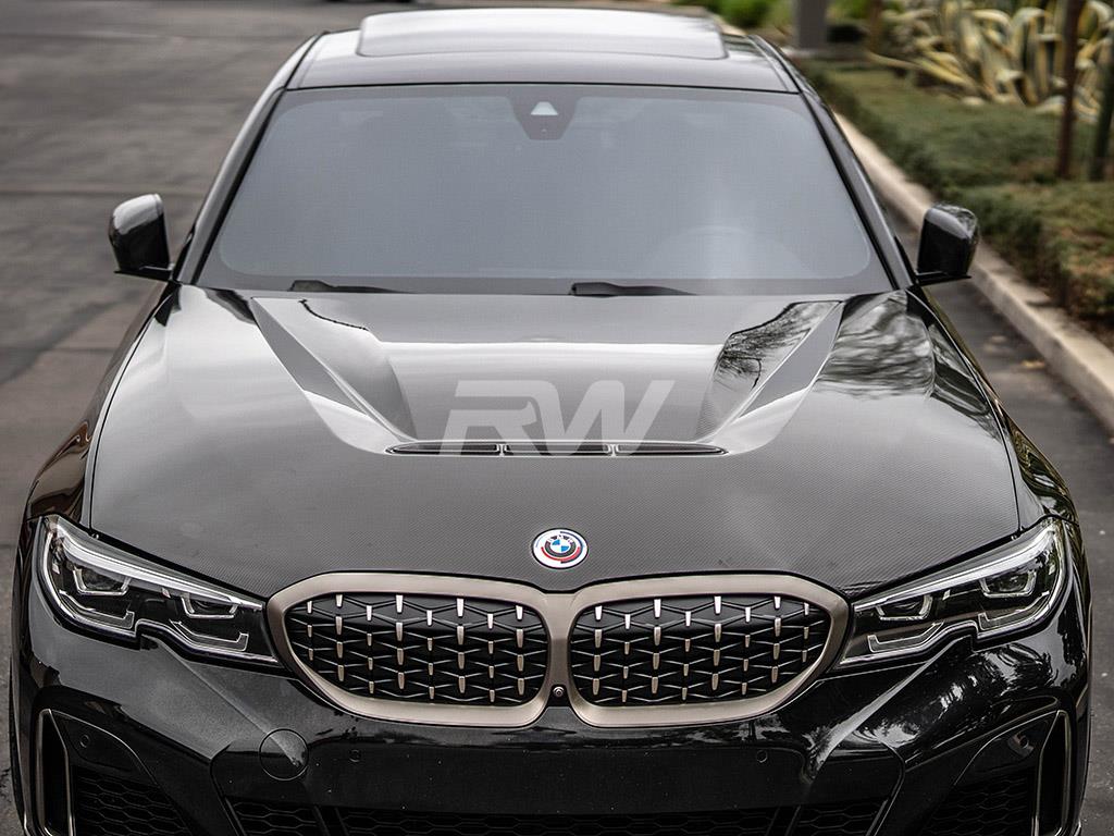 RW Carbon BMW G20 3-Series DTM Carbon Fiber Hood-Exterior-Silicon Valley Bimmer