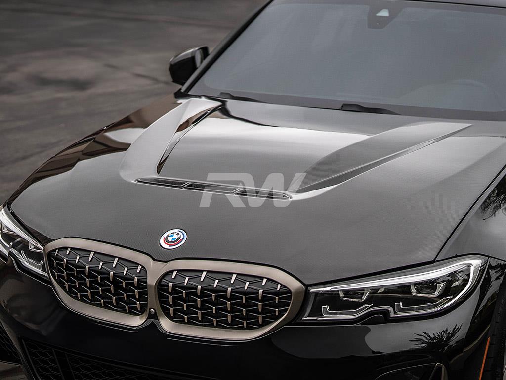 RW Carbon BMW G20 3-Series DTM Carbon Fiber Hood-Exterior-Silicon Valley Bimmer