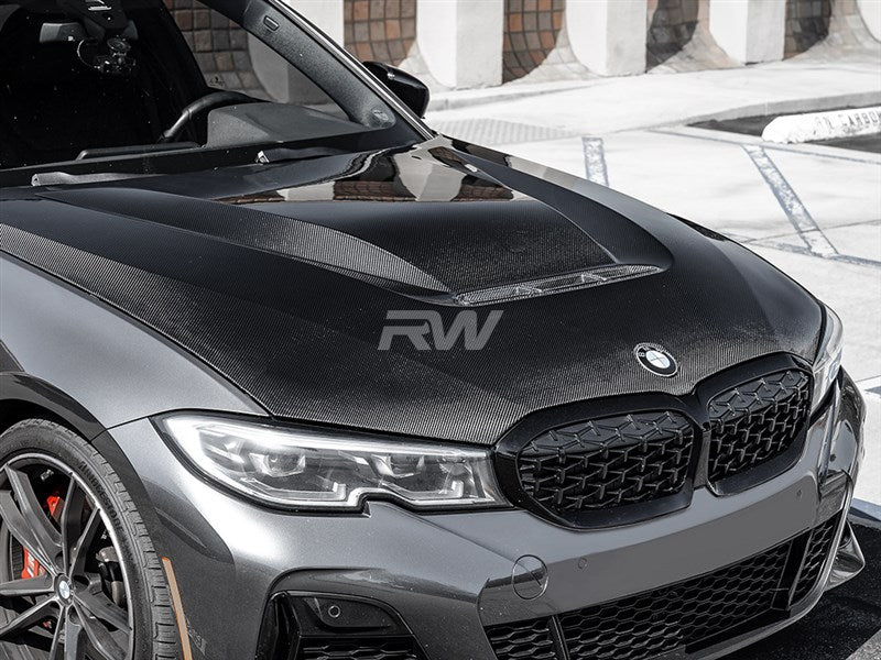 RW Carbon BMW G20 3-Series DTM Carbon Fiber Hood-Exterior-Silicon Valley Bimmer