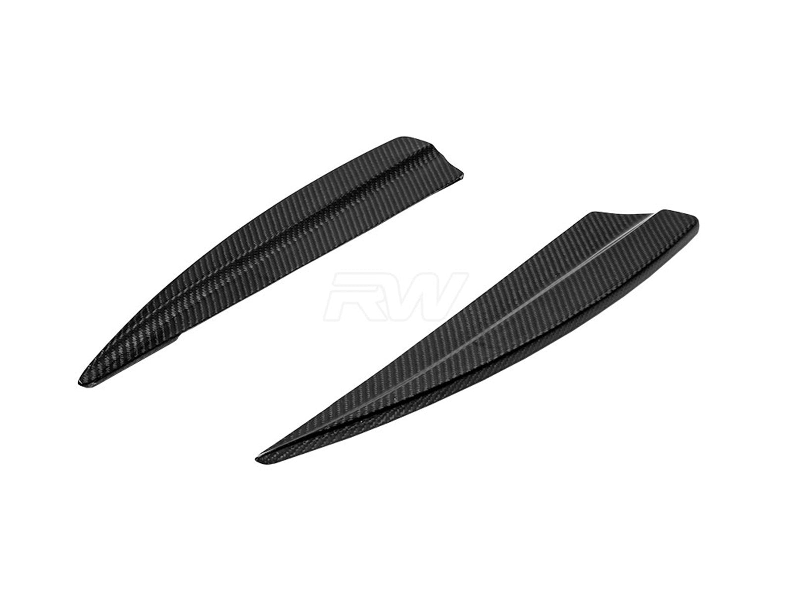 RW Carbon BMW G20 Carbon Fiber Rear Bumper Splitters-Exterior-Silicon Valley Bimmer