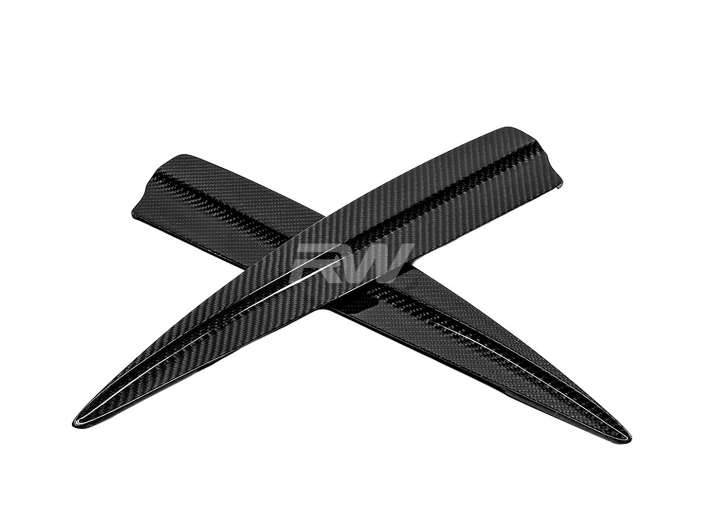 RW Carbon BMW G20 Carbon Fiber Rear Bumper Splitters-Exterior-Silicon Valley Bimmer