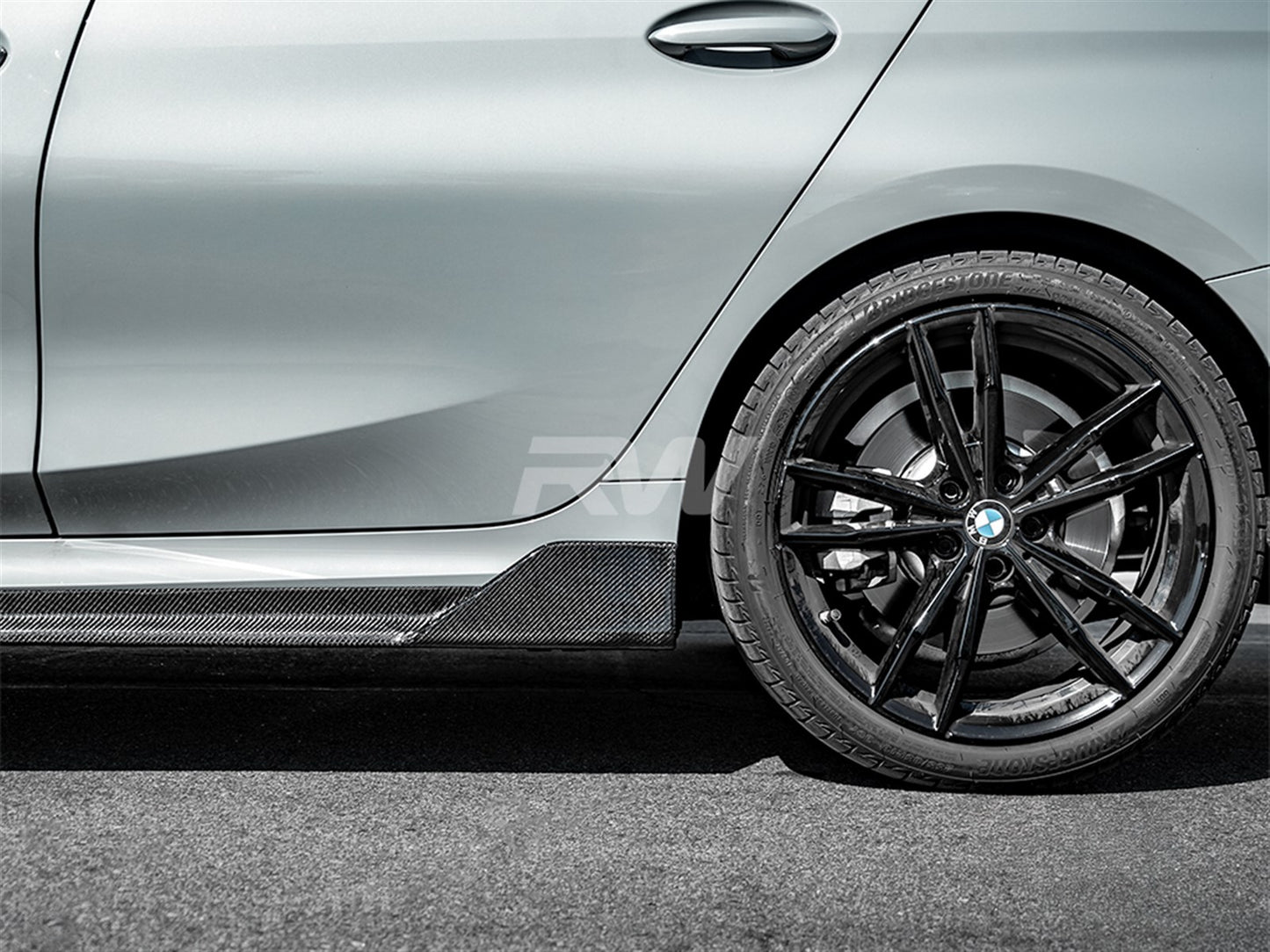 RW Carbon BMW G20 DTM Carbon Fiber Side Skirt Extensions-Exterior-Silicon Valley Bimmer