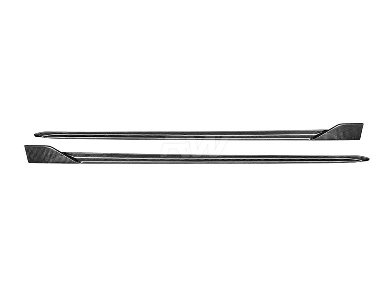 RW Carbon BMW G20 DTM Carbon Fiber Side Skirt Extensions-Exterior-Silicon Valley Bimmer