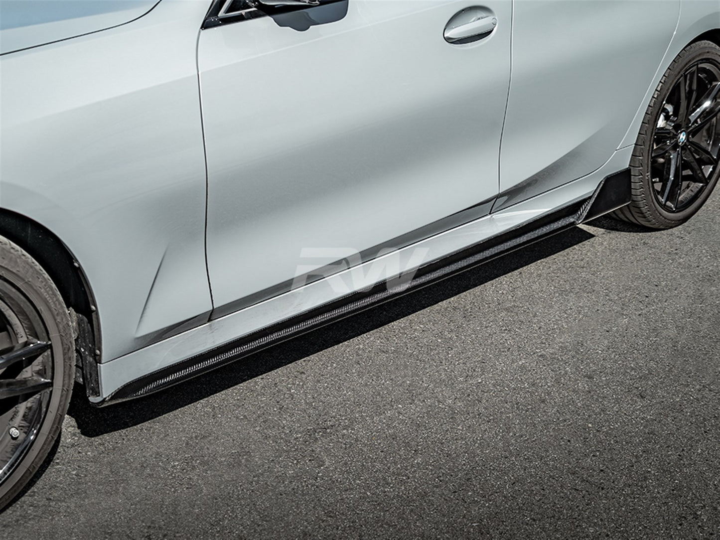 RW Carbon BMW G20 DTM Carbon Fiber Side Skirt Extensions-Exterior-Silicon Valley Bimmer