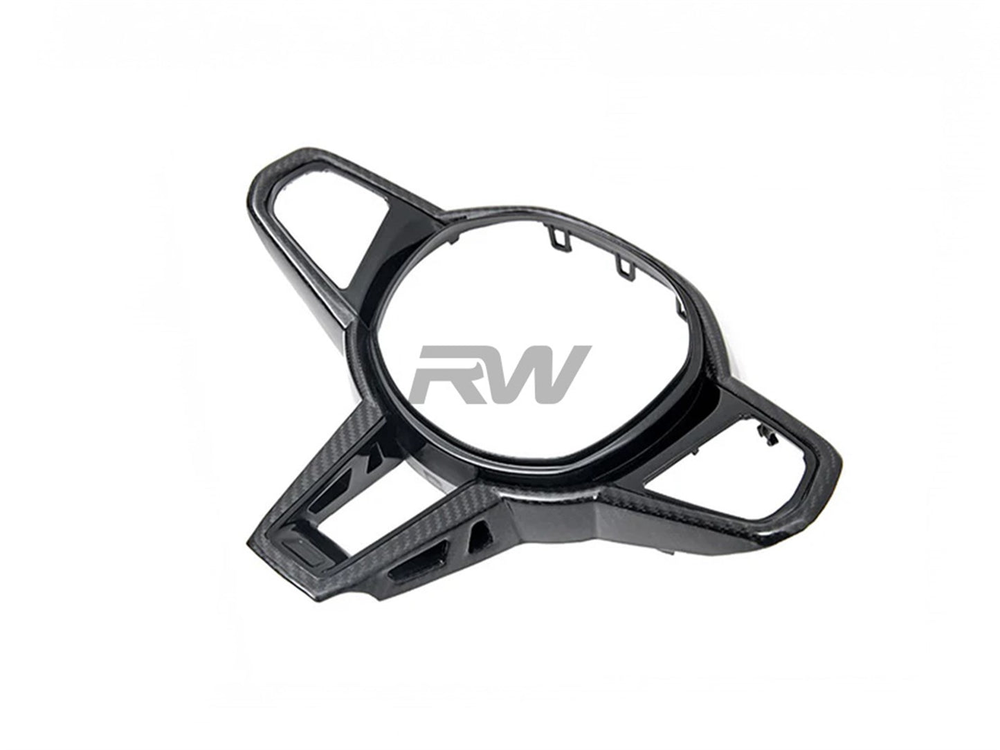 RW Carbon BMW G20 G21 3-Series LCI Carbon Fiber Steering Wheel Trim-Interior-Silicon Valley Bimmer