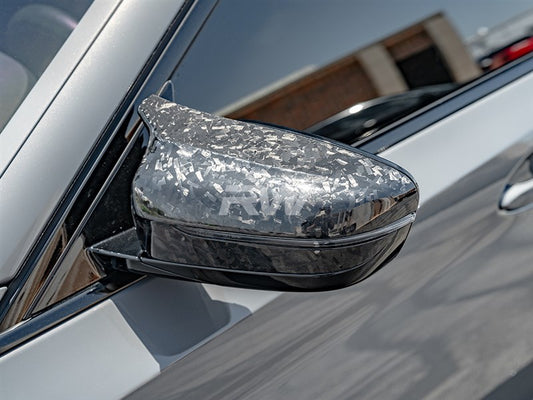 RW Carbon BMW G20 G30 G14 G15 G16 M Style Forged Carbon Mirror Caps-Exterior-Silicon Valley Bimmer