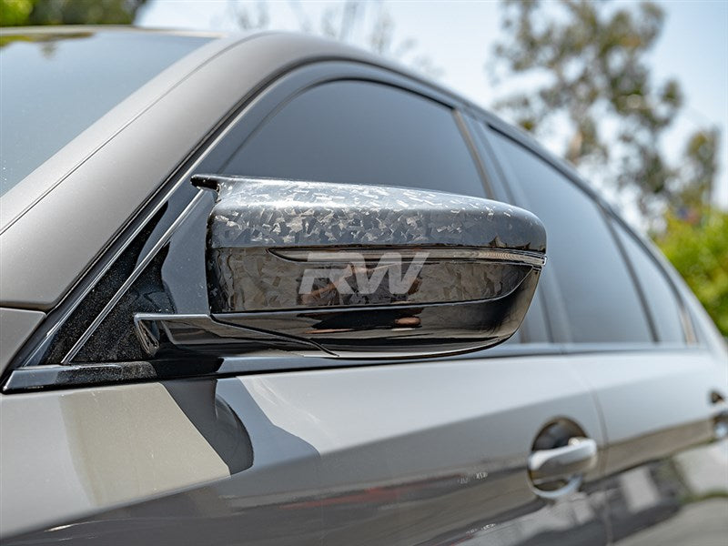 RW Carbon BMW G20 G30 G14 G15 G16 M Style Forged Carbon Mirror Caps-Exterior-Silicon Valley Bimmer