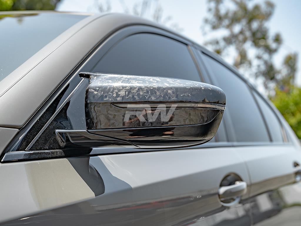 RW Carbon BMW G20 G30 G14 G15 G16 M Style Forged Carbon Mirror Caps-Exterior-Silicon Valley Bimmer