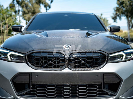RW Carbon BMW G20 LCI Diamond Carbon Fiber Grille-Exterior-Silicon Valley Bimmer