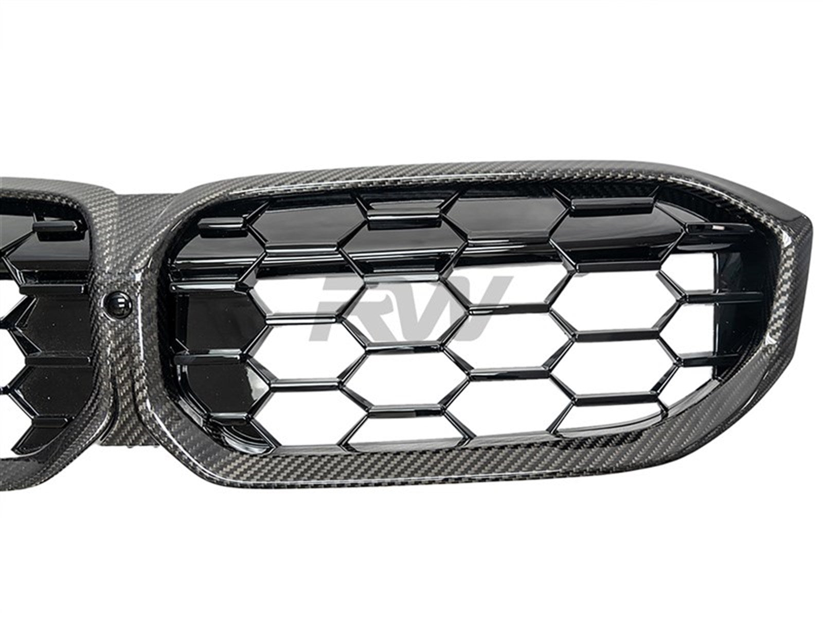 RW Carbon BMW G20 LCI Diamond Carbon Fiber Grille-Exterior-Silicon Valley Bimmer