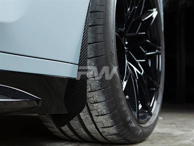 RW Carbon BMW G20/G21 3-Series CF Front Splash Guards-Exterior-Silicon Valley Bimmer
