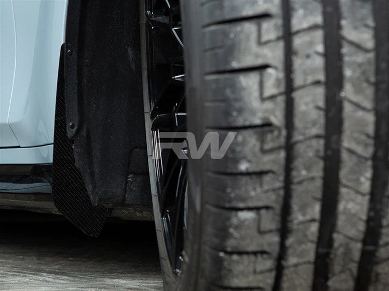 RW Carbon BMW G20/G21 3-Series CF Front Splash Guards-Exterior-Silicon Valley Bimmer