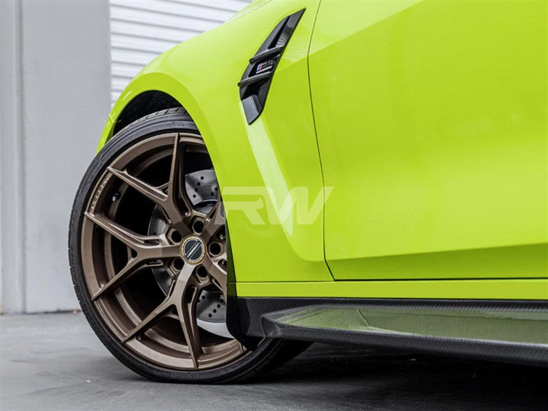 RW Carbon BMW G20/G21 3-Series CF Front Splash Guards-Exterior-Silicon Valley Bimmer