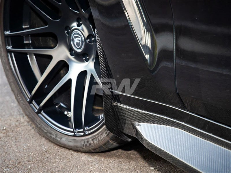 RW Carbon BMW G20/G21 3-Series CF Front Splash Guards-Exterior-Silicon Valley Bimmer
