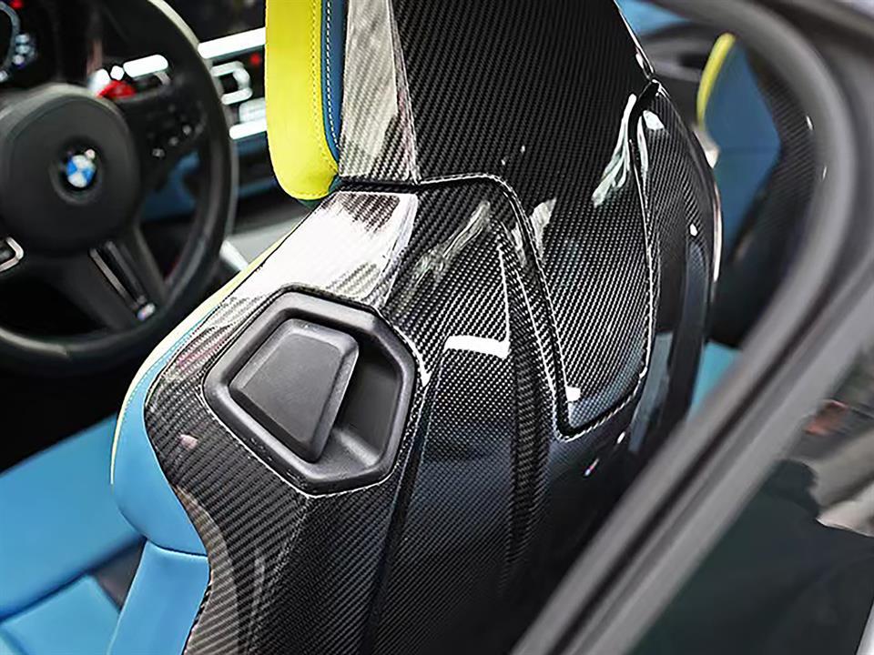 RW Carbon BMW G22 4-Series Carbon Fiber Seat Backs-Interior-Silicon Valley Bimmer