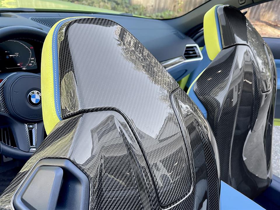RW Carbon BMW G22 4-Series Carbon Fiber Seat Backs-Interior-Silicon Valley Bimmer