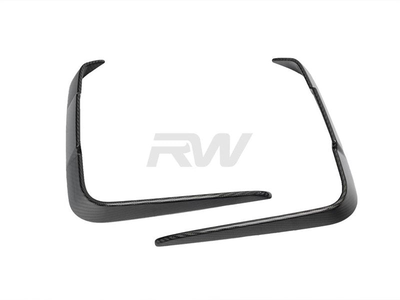 RW Carbon BMW G22 G23 Carbon Fiber Front Duct Trims-Exterior-Silicon Valley Bimmer