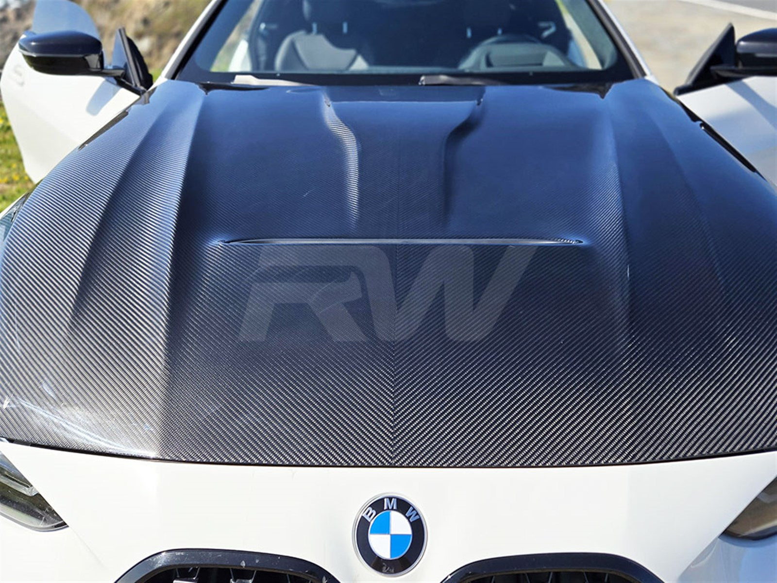 RW Carbon BMW G22 G23 G26 4-Series Carbon Fiber Hood-Exterior-Silicon Valley Bimmer