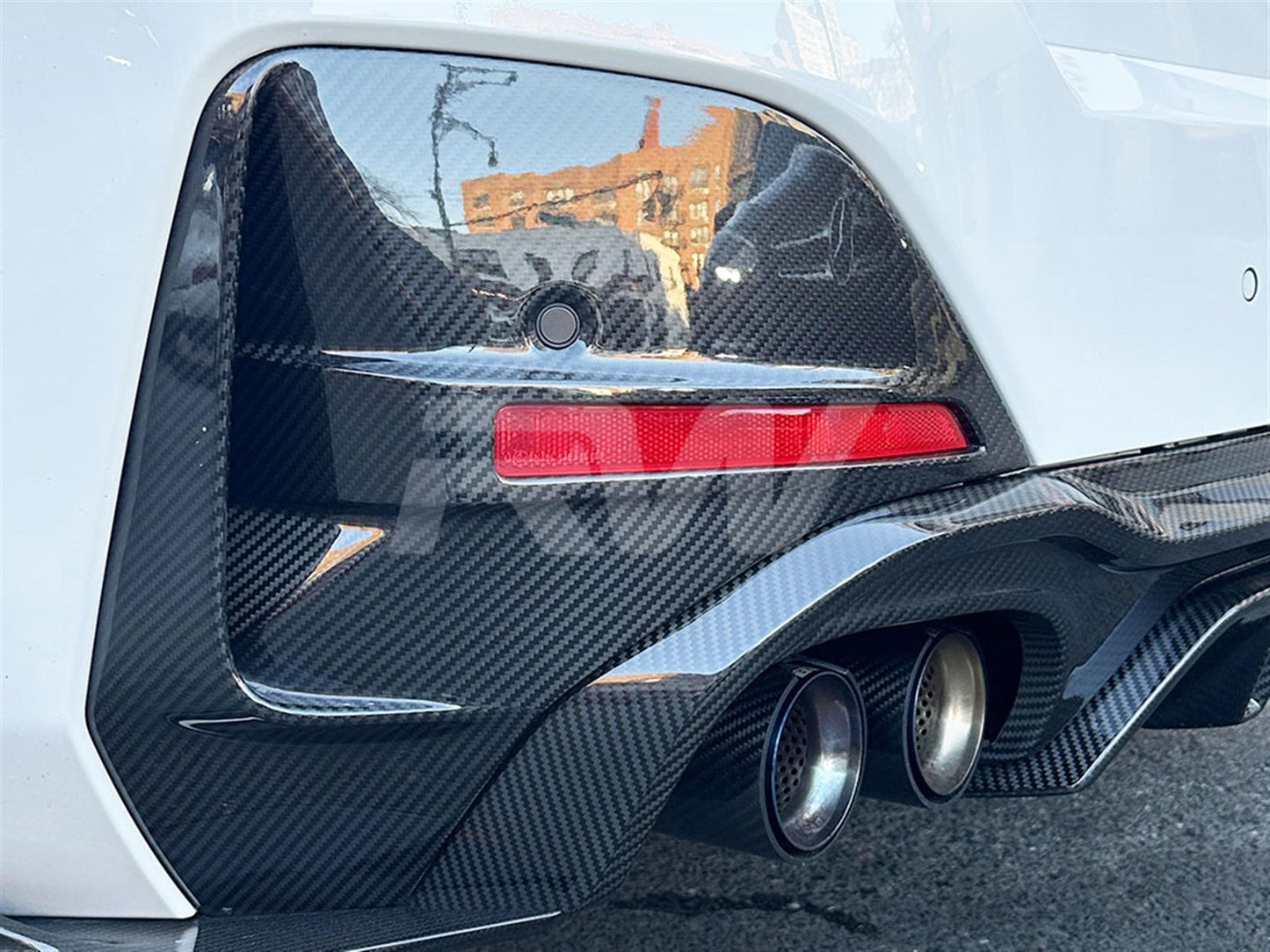 RW Carbon BMW G26 4-Series i4 Carbon Fiber Rear Trims-Exterior-Silicon Valley Bimmer